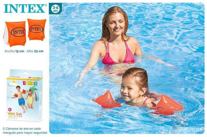 Intex Brazalete Neon 23x15 cm para Niños de 3 a 6 Años de PVC