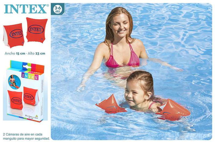 Intex Brazalete Neon 23x15 cm para Niños de 3 a 6 Años de PVC