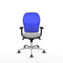 PIQUERAS Y CRESPO Silla de oficina Jorquera Gris claro/Azul