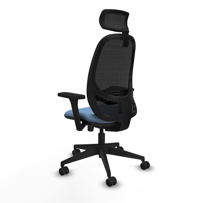 PIQUERAS Y CRESPO Silla de oficina Cilanco con mecanismo Sincro, Azul cielo y Negro PIQUERAS Y CRESPO Silla de oficina Cilanco con mecanismo Sincro, Azul cielo y Negro