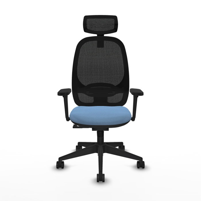 PIQUERAS Y CRESPO Silla de oficina Cilanco con mecanismo Sincro, Azul cielo y Negro PIQUERAS Y CRESPO Silla de oficina Cilanco con mecanismo Sincro, Azul cielo y Negro