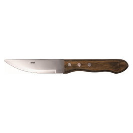Abert Cuchillo de Carne Dentado para Pizza & Steaks, Set de 12 Unidades L.25 cm Acero Inoxidable