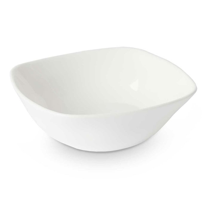 Bol para Aperitivos Vivalto Blanco Vidrio opalino Cuadrado 11 x 4 x 11 cm (48 Unidades)