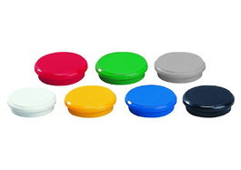 Imanes Redondos Dahle 24 Mm Colores Surtidos Bote De 10