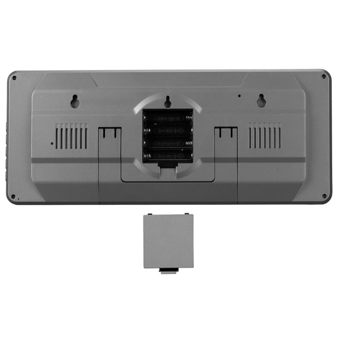 Kienzle Reloj de Pared Digital con Radio y Pantalla de Fecha, Antracita