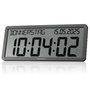 Kienzle Reloj de Pared Digital con Radio y Pantalla de Fecha, Antracita