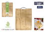 Quttin Tabla de Cortar de Bambú con Asa 39.5 x 30 x 1.5 cm (6 Unidades)