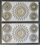 DKD Home Decor Set de 5 Espejos de 50x50 cm en Colores Surtidos