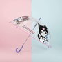 Sanrio Paraguas manual Hello Kitty Kuromi Purple 45 cm - T45C