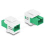 DeLOCK 87120 Módulo Keystone SC Simplex a SC Simplex Verde/Blanco