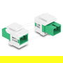 DeLOCK Keystone Modul SC Simplex Buchse a SC Simplex Buchse, Conector para Red, Verde/Blanco, Referencia: Modul SC Simplex Buchse