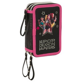 SAFTA Plumier Triple K-pop Demon Hunters Energy 37 Piezas