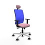 PIQUERAS Y CRESPO Silla de oficina Motilla con mecanismo Sincro, Rosa y Azul