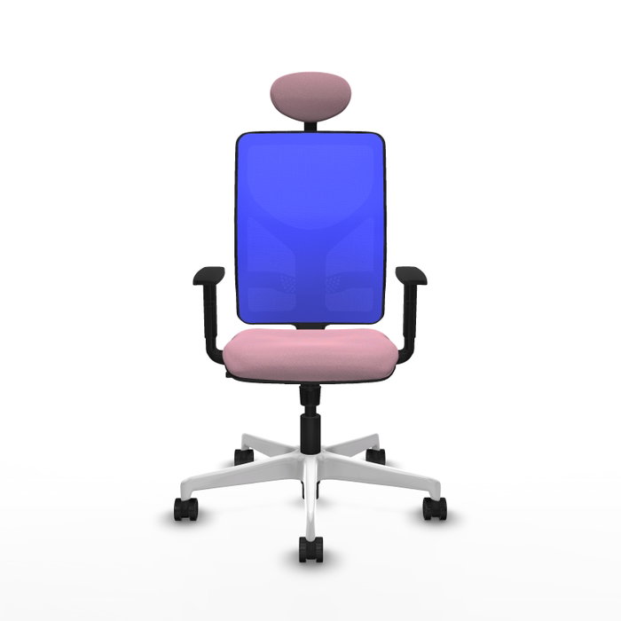 PIQUERAS Y CRESPO Silla de oficina Motilla con mecanismo Sincro, Rosa y Azul
