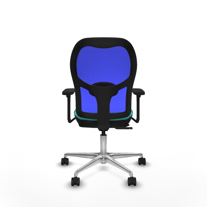 PIQUERAS Y CRESPO Silla de oficina Jorquera Sincro/Traslack Turquesa y Azul