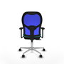 PIQUERAS Y CRESPO Silla de oficina Jorquera Sincro/Traslack Turquesa y Azul
