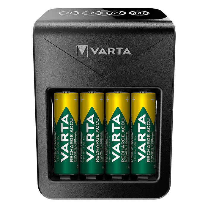 Varta LCD Plug Charger+ con 4 pilas AA 2100 mAh