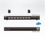 Aten PE6208G-ATB-G PDU Rack 1U Monitorizada, 8 Salidas AC, 16A, 100-240V, Control Remoto IP, Negro