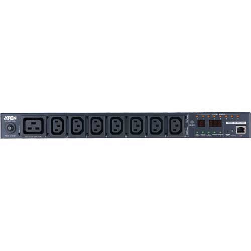 Aten PE6208G-ATB-G PDU Rack 1U Monitorizada, 8 Salidas AC, 16A, 100-240V, Control Remoto IP, Negro Aten PE6208G-ATB-G PDU Rack 1U Monitorizada, 8 Salidas AC, 16A, 100-240V, Control Remoto IP, Negro