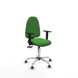 PIQUERAS Y CRESPO Silla de oficina Aýna verde con mecanismo Asincro
