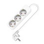 Regleta Enchufes 3 Tomas sin Interruptor TM Electron TMUAD503 Blanco 3680 W (1,5 m)