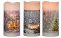 DKD Home Decor Decoración Luminosa LED PP 7,5x7,5x15 IP44 Surtido de 3