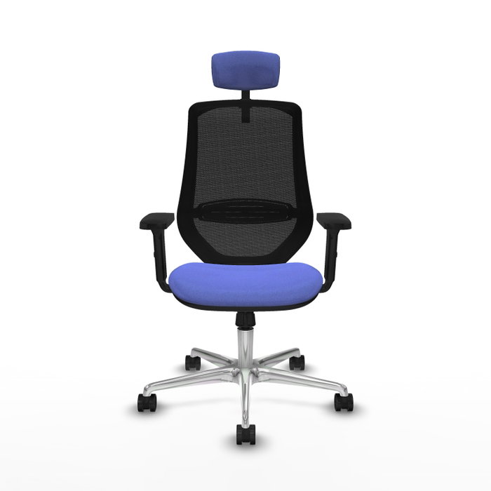PIQUERAS Y CRESPO Silla de oficina Mardos Azul claro y Negro