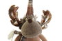 DKD Home Decor Figura Reno Marrón de Poliéster