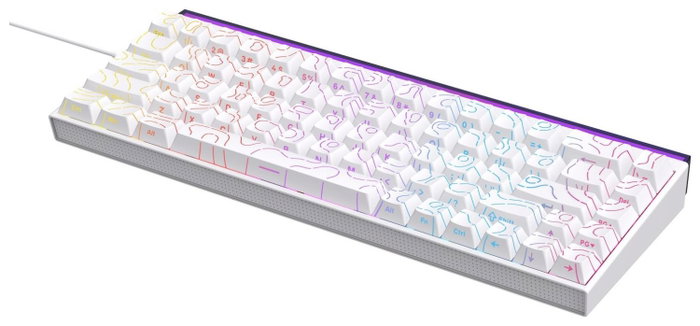 Ajazz NK68 Teclado Mecánico Red Switch Blanco Ajazz NK68 Teclado Mecánico Red Switch Blanco