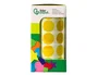 Liderpapel Gomets Círculos Autoadhesivos 20 mm Amarillo Rollo de 2000 Unidades