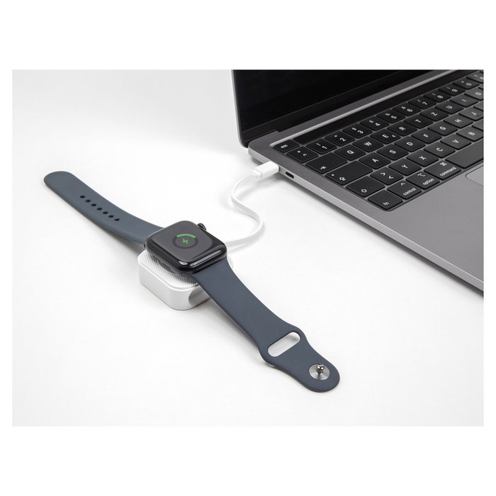 DeLOCK Cargador inalámbrico magnético USB Tipo-C para Apple Watch, Blanco