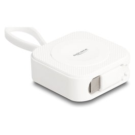 DeLOCK Cargador inalámbrico magnético USB Tipo-C para Apple Watch, Blanco