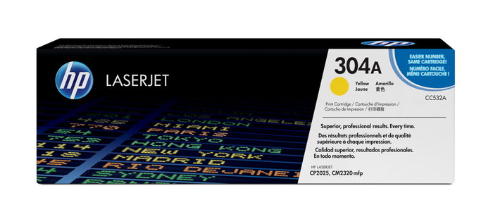 HP 304A Amarillo Original LaserJet (CC532A)