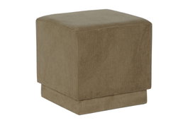 DKD Home Decor Reposapiés de Pana Marrón