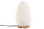 DKD Home Decor Lámpara de Sal del Himalaya Sobremesa, Estilo Árabe, Acabado Natural en Blanco, 14 x 21 x 14 cm, Incluye Bombilla E14