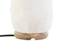 DKD Home Decor Lámpara de Sal del Himalaya Sobremesa, Estilo Árabe, Acabado Natural en Blanco, 14 x 21 x 14 cm, Incluye Bombilla E14