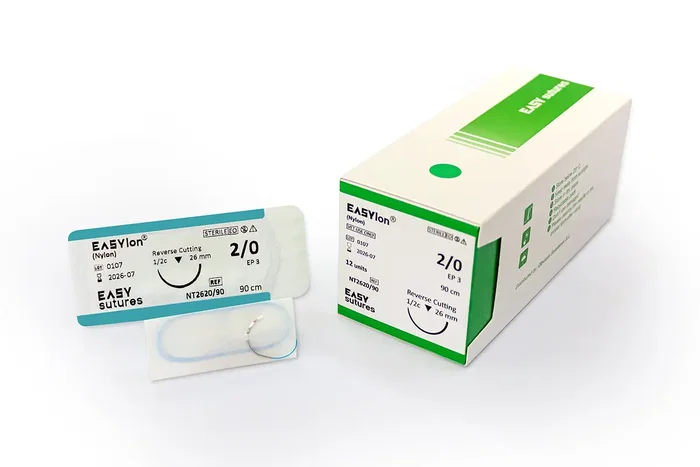 Obvium Easylon Sutura No Absor Monof 26 mm 2-0 Triang 1-2C 90 cm