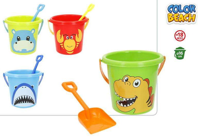 Color Baby Cubo Playa con Pala 16x15cm