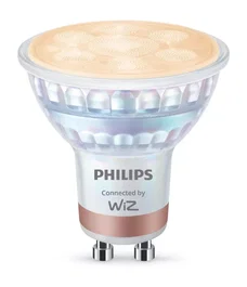 Philips Bombilla Smart LED GU10 Ajustable Blanco, 4.7W (Equivalente 50W), PAR16, Clase F, Wi-Fi/Bluetooth, Modelo 8720169296749, 2 Unidades