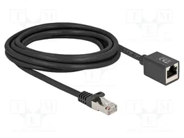 DeLOCK 90317 Prolongador Ethernet Cat.6a S/FTP 3m Negro