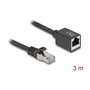 Delock Cable de Red Ethernet de Extensión Cat.6A S/FTP, RJ45 Macho a RJ45 Hembra, 3 m, Negro, Referencia 90317