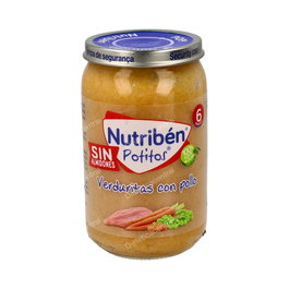 Nutriben Potito Pollo Guisantes y Zanahoria 235Gr