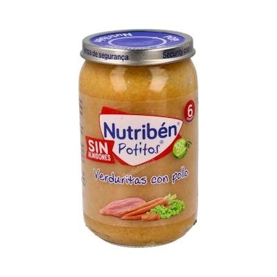 Nutriben Potito Pollo, Guisantes y Zanahoria 235g Nutriben Potito Pollo, Guisantes y Zanahoria 235g