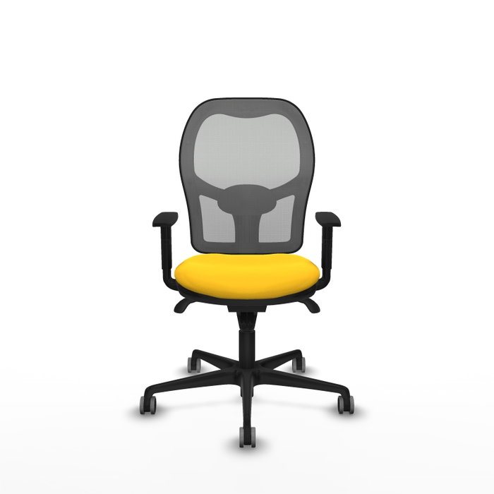 PIQUERAS Y CRESPO Silla de oficina Jorquera con mecanismo Sincro, Amarillo y Gris PIQUERAS Y CRESPO Silla de oficina Jorquera con mecanismo Sincro, Amarillo y Gris