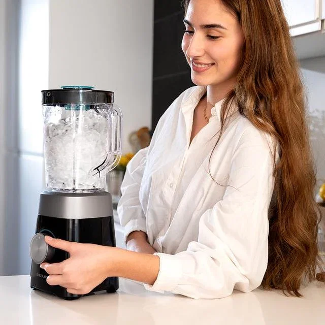 CECOTEC Power Black Titanium 1300 MAX B Batidora de Vaso 1,5 L Negro/Gris