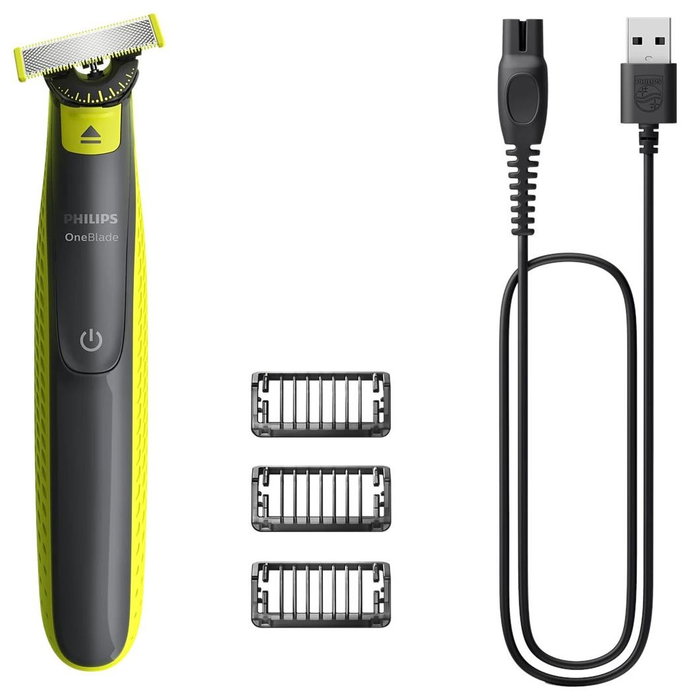 Philips OneBlade 360 QP2724/23 Afeitadora con 3 peines guía, Carbón vegetal y Cal