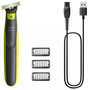 Philips OneBlade 360 QP2724/23 Afeitadora con 3 peines guía, Carbón vegetal y Cal