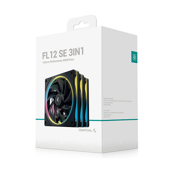 Deepcool FL12 SE 3IN1 Ventilador de Caja 120 mm Blanco (3 unidades)
