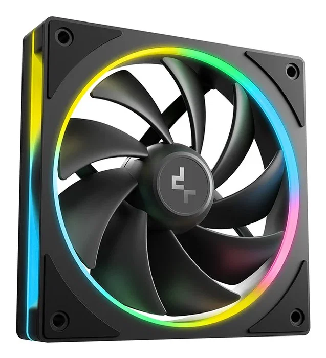 DeepCool FL12 SE 3IN1 Ventilador PC 12 cm Blanco Pack de 3 - RGB, PWM, 1900 RPM, Hidráulico, 9 Aspas