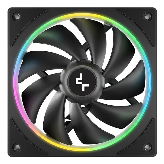 DeepCool FL12 SE 3IN1 Ventilador PC 12 cm Blanco Pack de 3 - RGB, PWM, 1900 RPM, Hidráulico, 9 Aspas